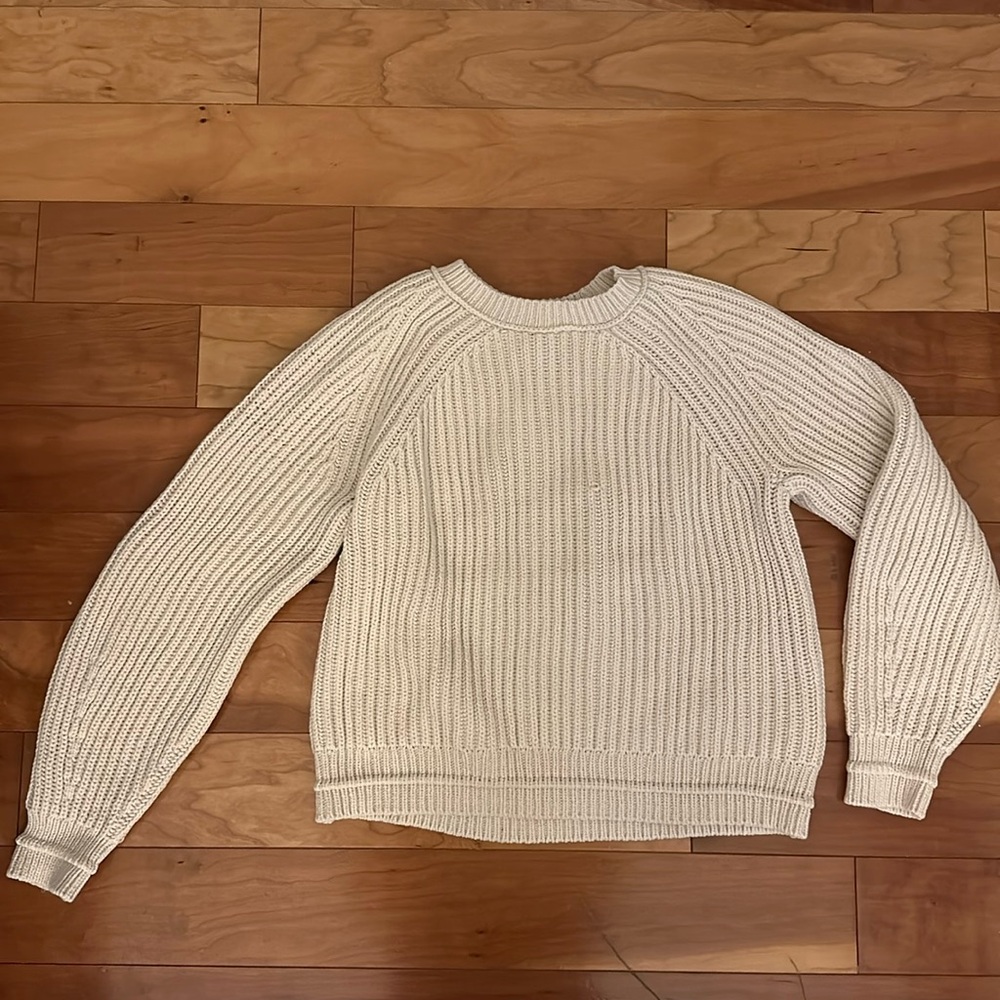 J. Crew Cream Crewneck Sweater